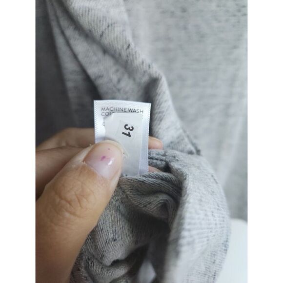 J.Jill Women Grey Cotton Blend Knit "Ottoman" Cowl Neck Sweater size Medium - Picture 9 of 9